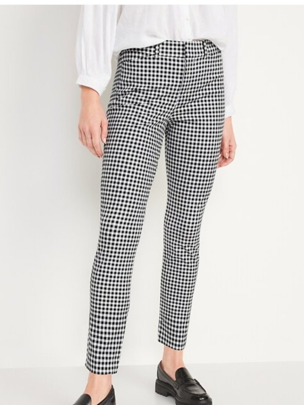 Old Navy Pixie Ankle Pants 6 Houndstooth Stretch